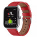 Bracelet cuir Xiaomi Amazfit GTS (rouge)