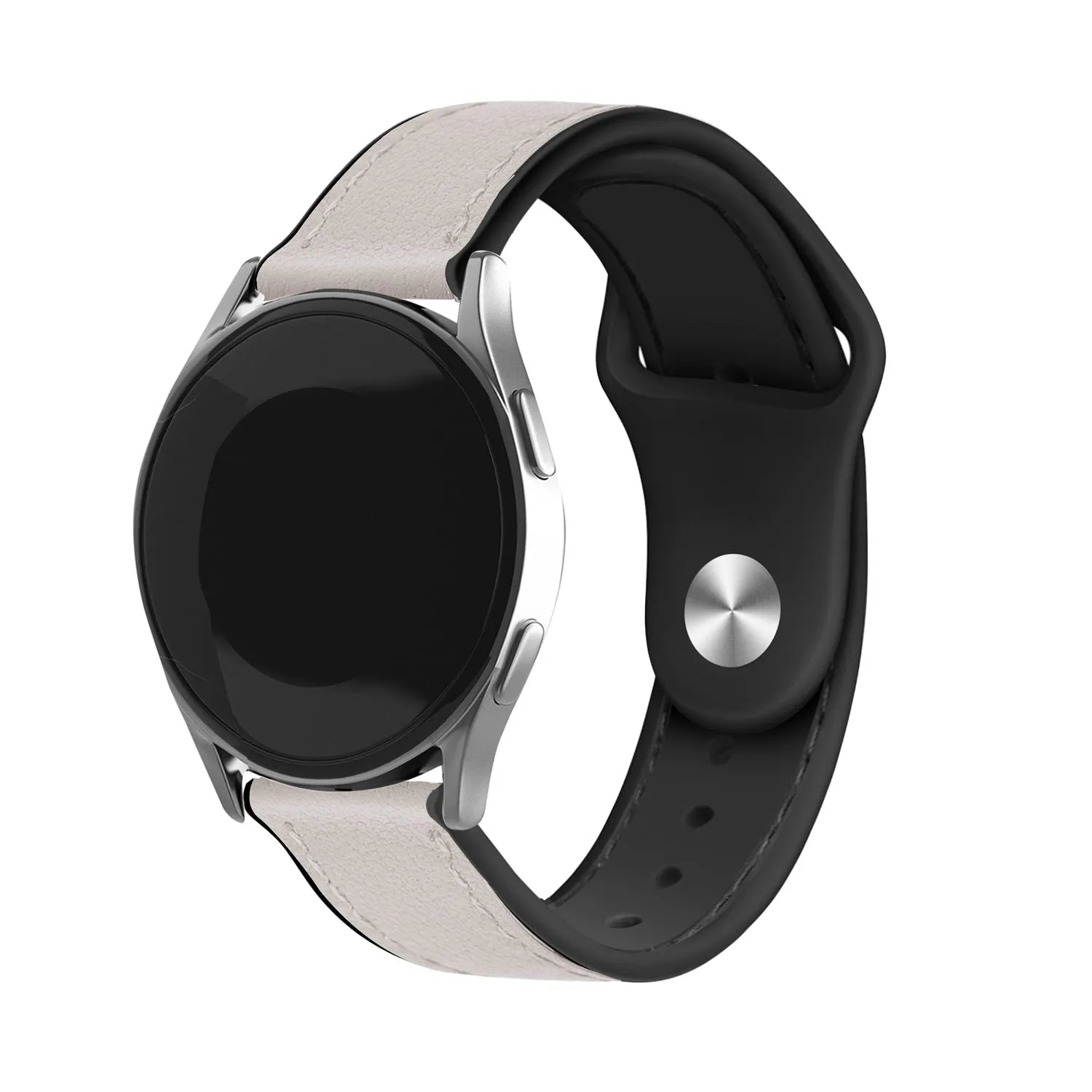 Bracelet cuir hybride Amazfit Bip U (Pro) (blanc)