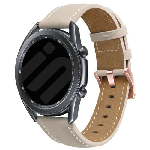 Bracelet cuir genuina Fossil Gen 6 - 42mm (beige)