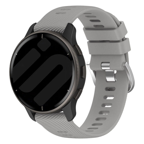 Bracelet silicone Garmin Forerunner 570 - 47mm (gris clair)