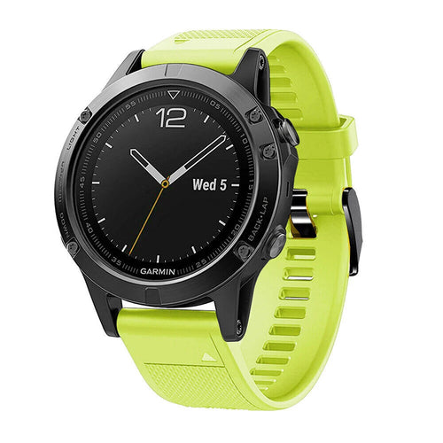 Bracelet silicone Garmin Tactix 8 - 47mm (vert clair)
