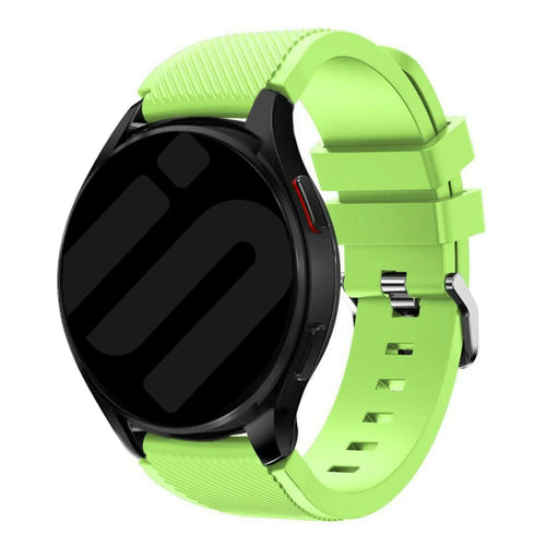 Bracelet silicone sergé Oppo Watch X (vert clair)