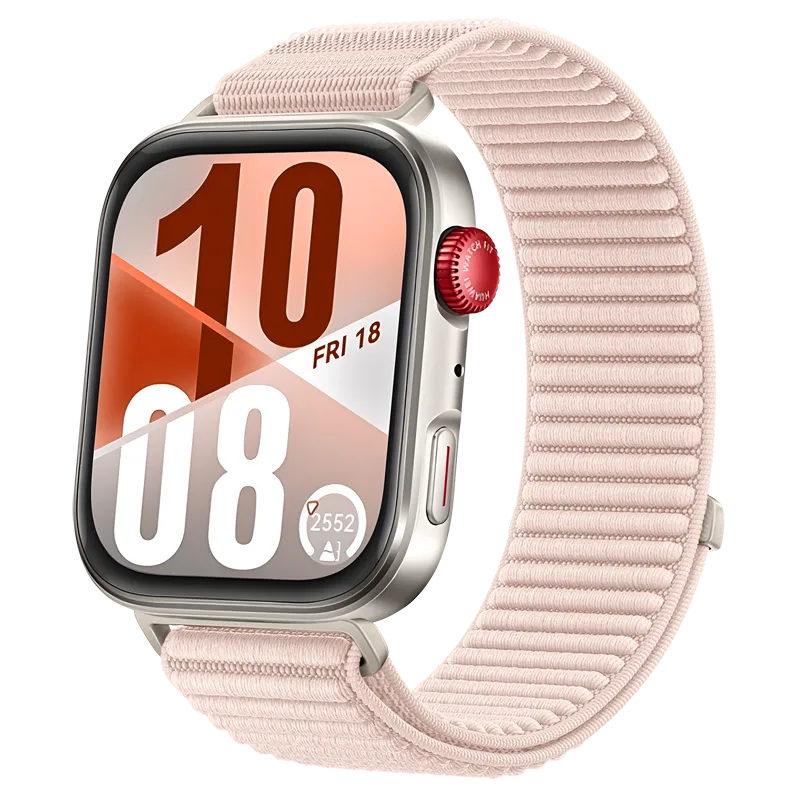 Bracelet nylon ondulé Huawei Watch Fit 5 (rose pâle)