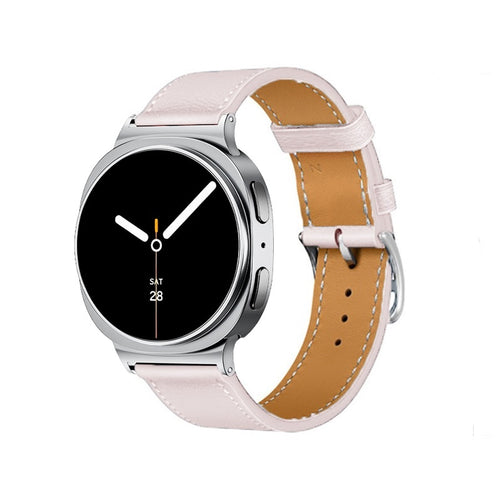 Bracelet cuir classique Samsung Galaxy Watch 8 Classic (rose)