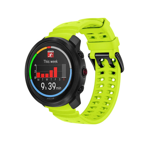 Bracelet silicone grain Polar Vantage M (citron vert)