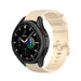 Bracelet silicone luxe 46mm Galaxy Watch 4 Classic 46mm (Beige)