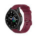 Bracelet silicone luxe Samsung Galaxy Watch 4 Classic 46mm (rouge foncé)