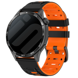 Bracelet sport tissé Samsung Galaxy Watch 3 - 45mm (noir/orange)