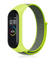 Bracelet nylon Xiaomi Mi Band 3/4 (jaune-vert)