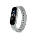 Bracelet silicone Xiaomi Mi Band 5 (gris)