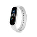 Bracelet silicone Xiaomi Mi Band 5 (blanc) 