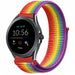 Fossil Gen 5e 44mm Nylon Strap (Rainbow)
