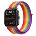Bracelet nylon Xiaomi Amazfit GTS (arc-en-ciel)