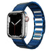Bracelet acier magnétique de luxe Apple Watch (bleu)