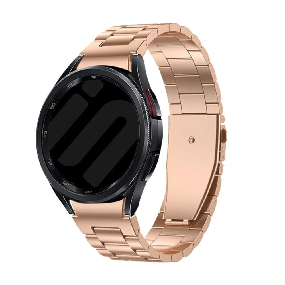 Steel Strap 'One Push', on a watch, 3/4 front view