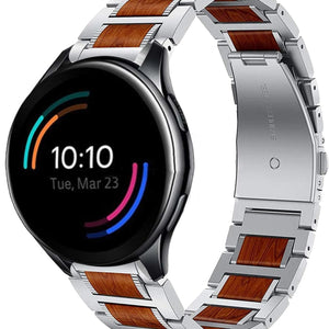 Bracelet en bois/acier OnePlus Watch 3 (argent)