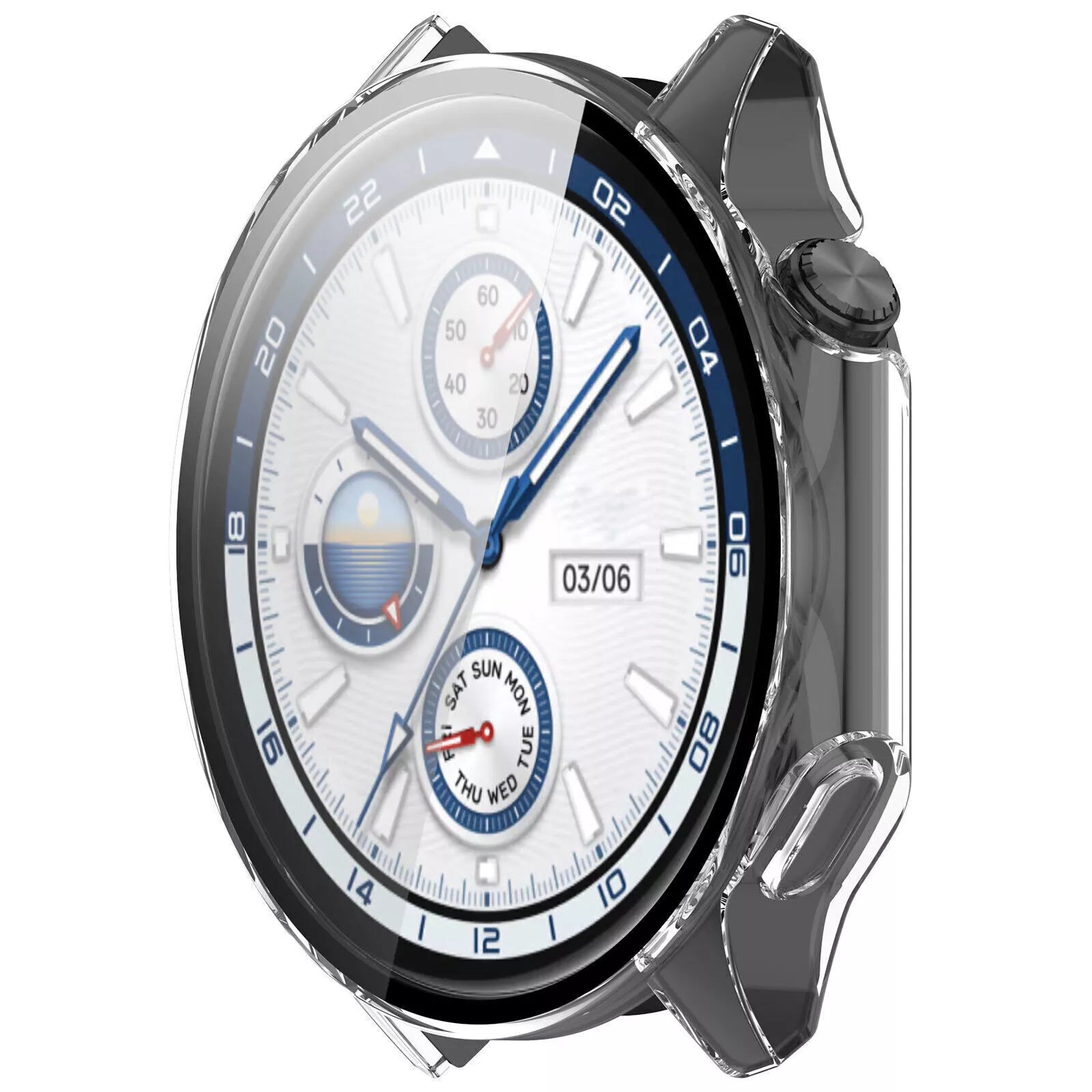 Coque rigide avec verre OnePlus Watch 2 (transparent)