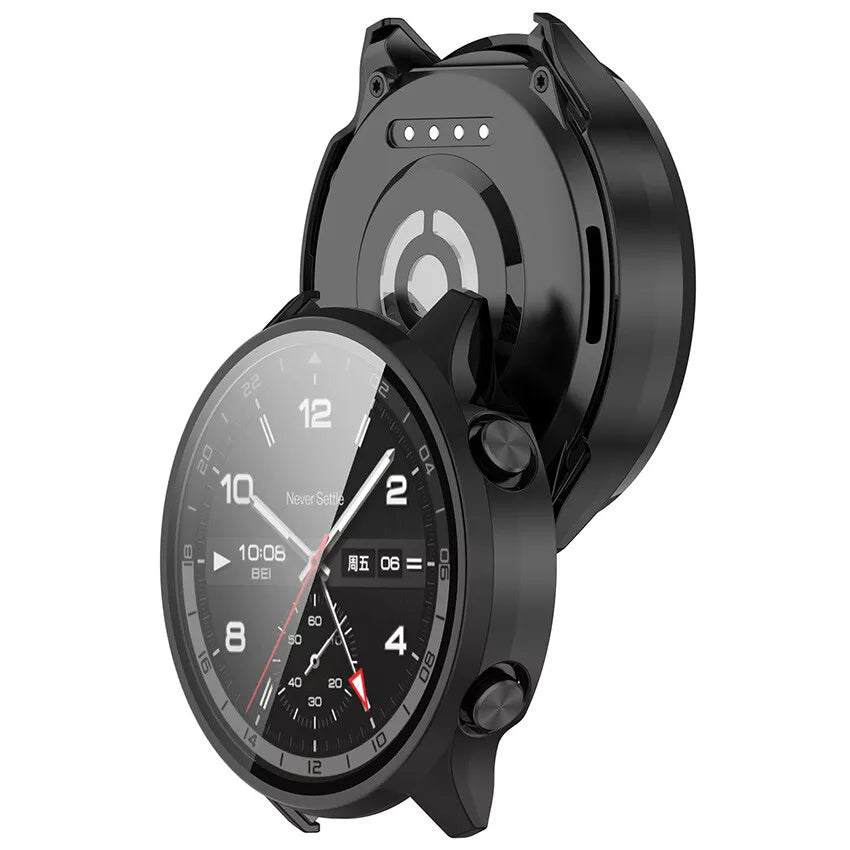 Coque rigide avec verre OnePlus Watch 2R (noir)