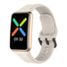 Bracelet silicone Oppo Watch Free (blanc sable)