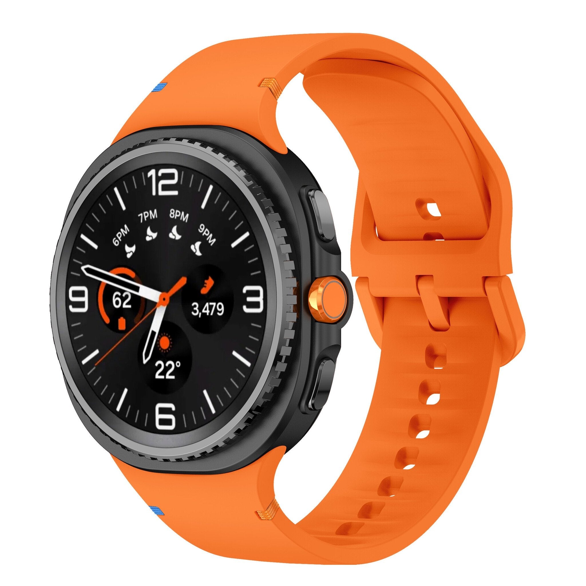 Bracelet silicone Samsung Galaxy Watch 8 - 44mm (orange)