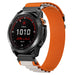 Bracelet Alpine nylon Garmin Approach S70 - 47mm (orange/beige)