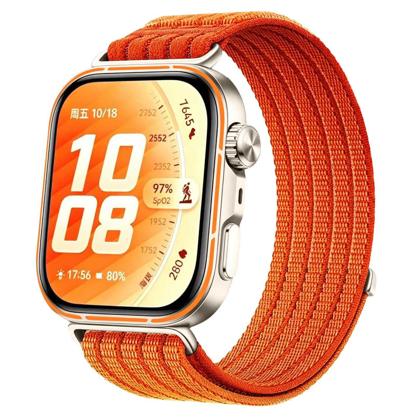Bracelet nylon ultra fine Huawei Watch Fit 5 Pro (orange)