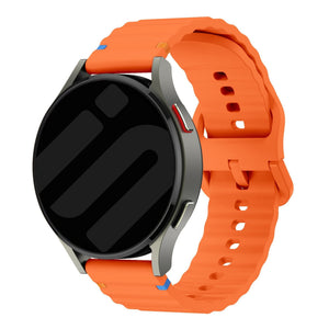 Bracelet silicone ondulé Huawei Watch GT 7 Pro (orange)