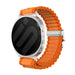 Bracelet nylon Outdoor avec boucle en P Samsung Galaxy Watch 8 Classic (orange avec argent)