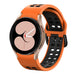 Bracelet sport carré Samsung Galaxy Watch 4 40mm (orange/noir)