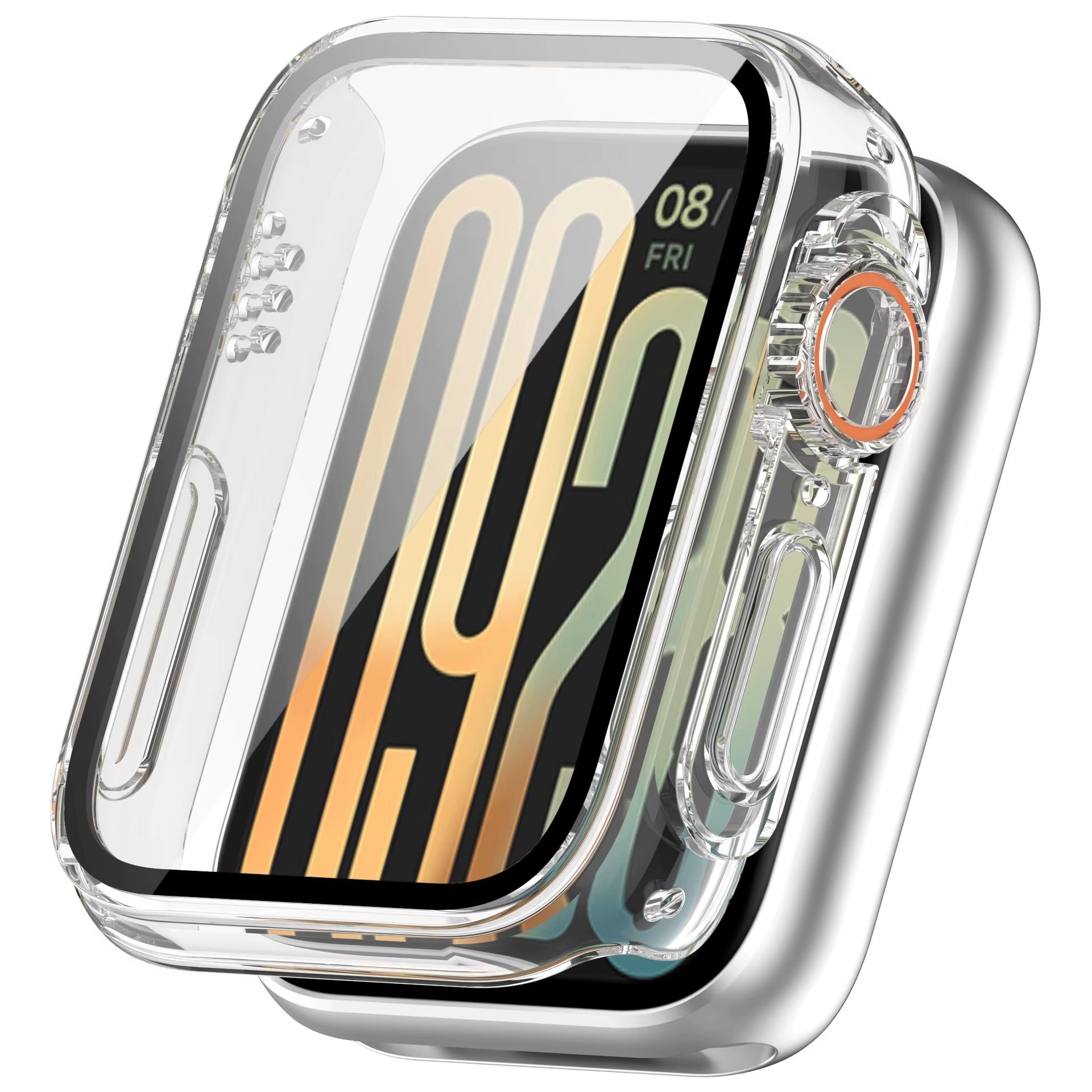 Coque rigide Xiaomi Smart Band 9 Pro avec verre (transparent)