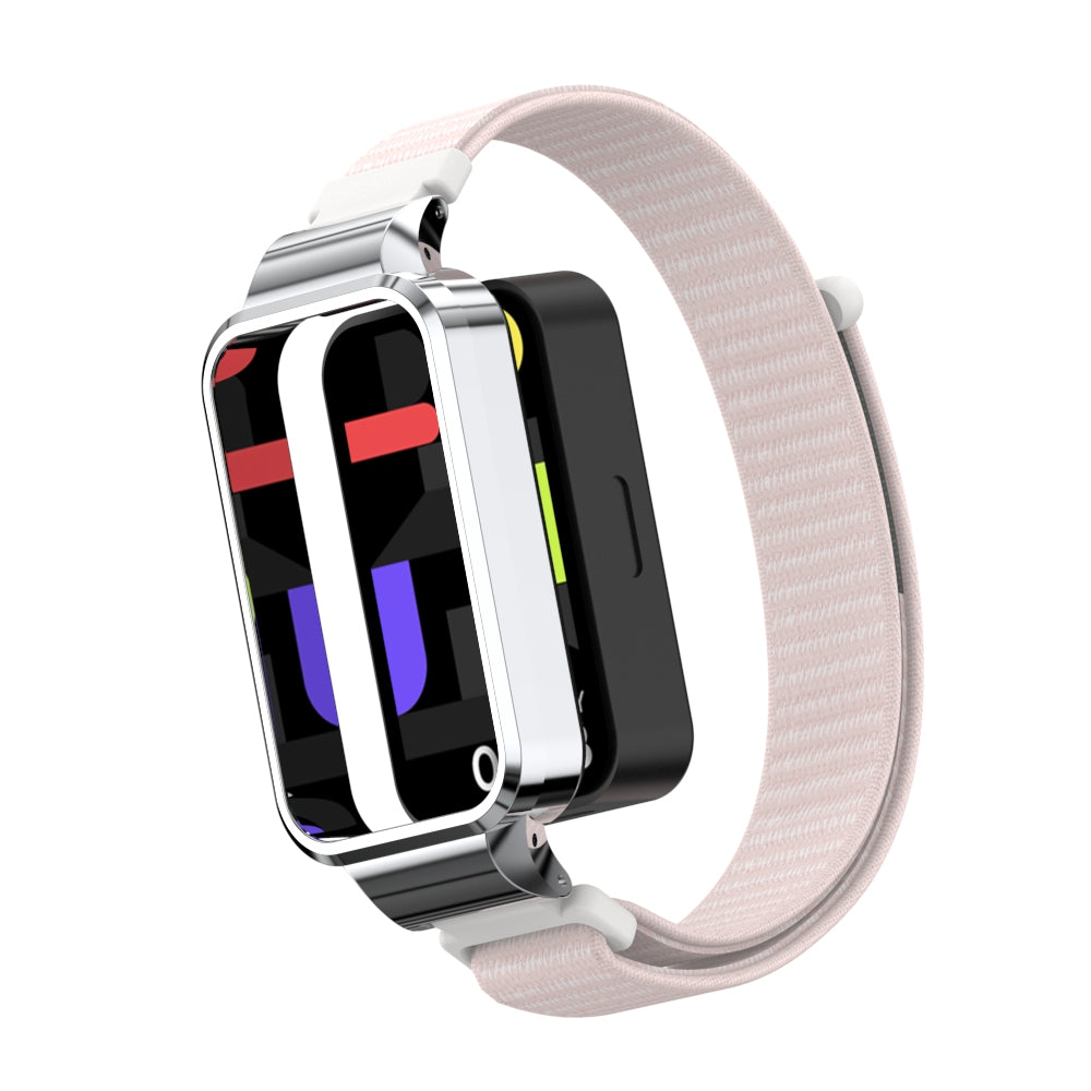 Bracelet nylon Xiaomi Smart Band 9 Active (rose clair)