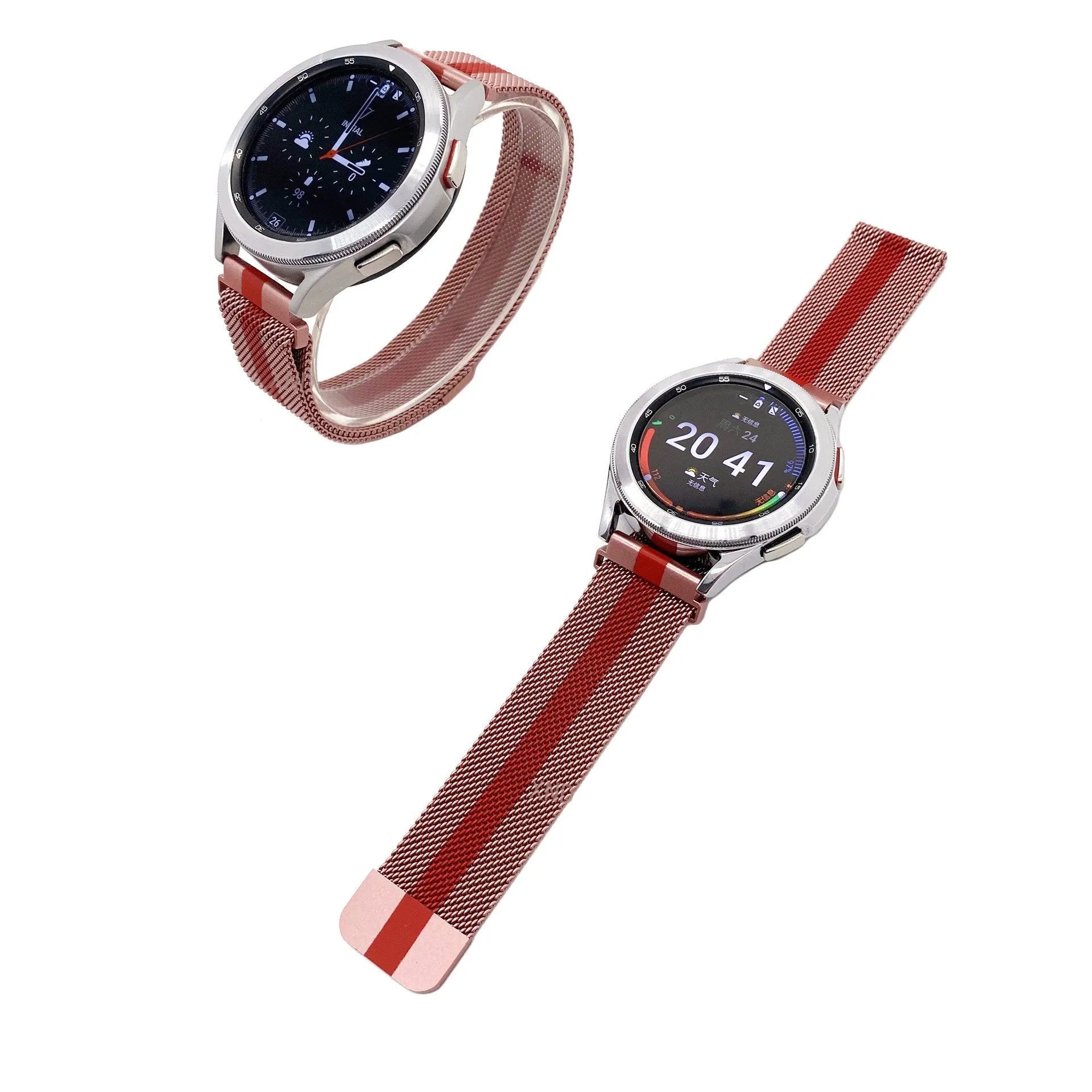 Bracelet milanais Amazfit Bip 3 (Pro) (rose/rouge)