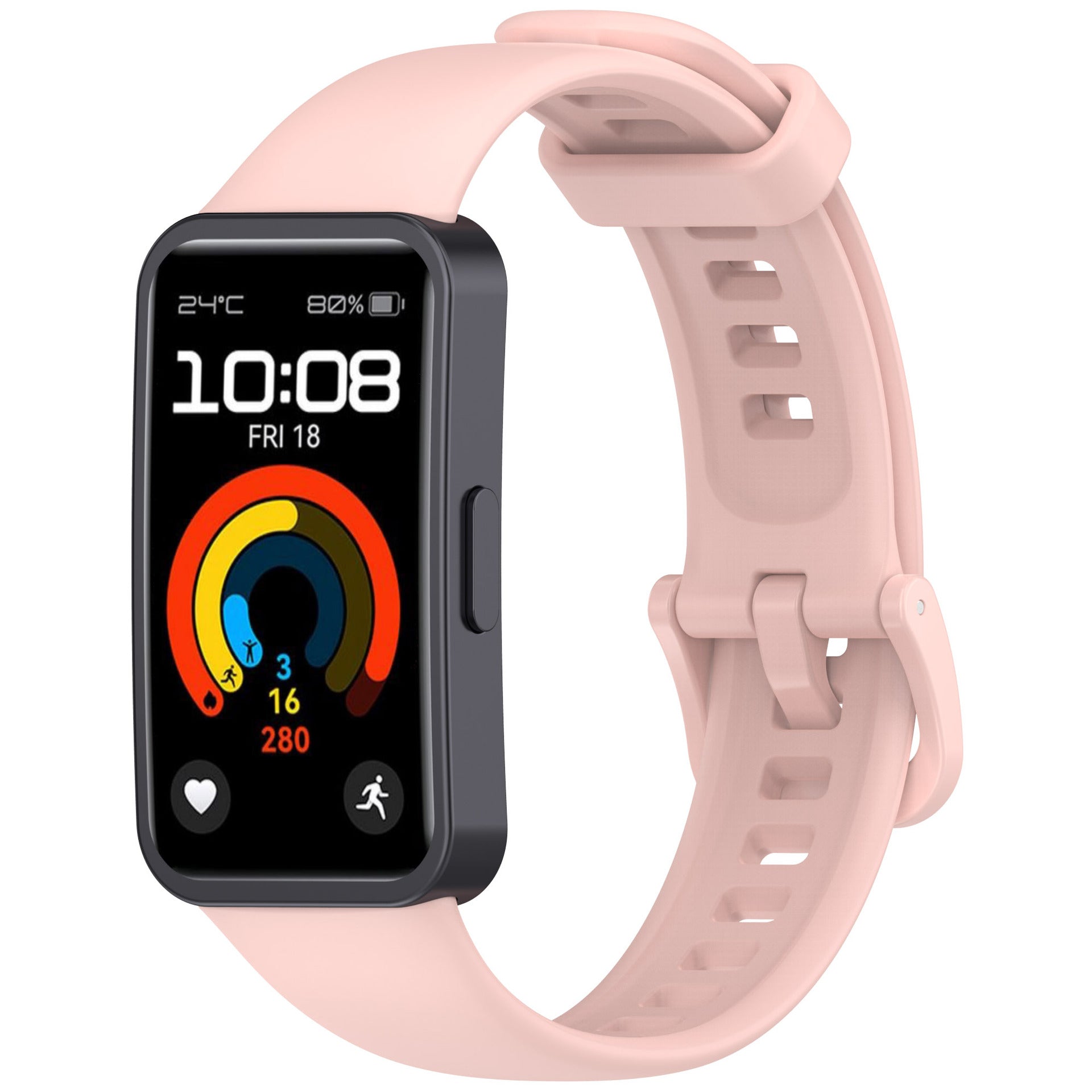 Bracelet silicone classique Huawei Band 9 (rose)