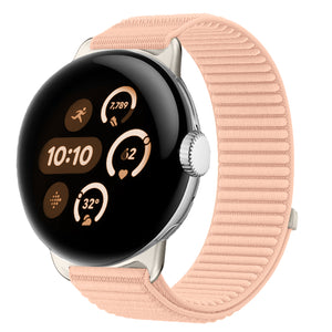 Bracelet nylon ondulé Google Pixel Watch 5 - 41mm (rose)