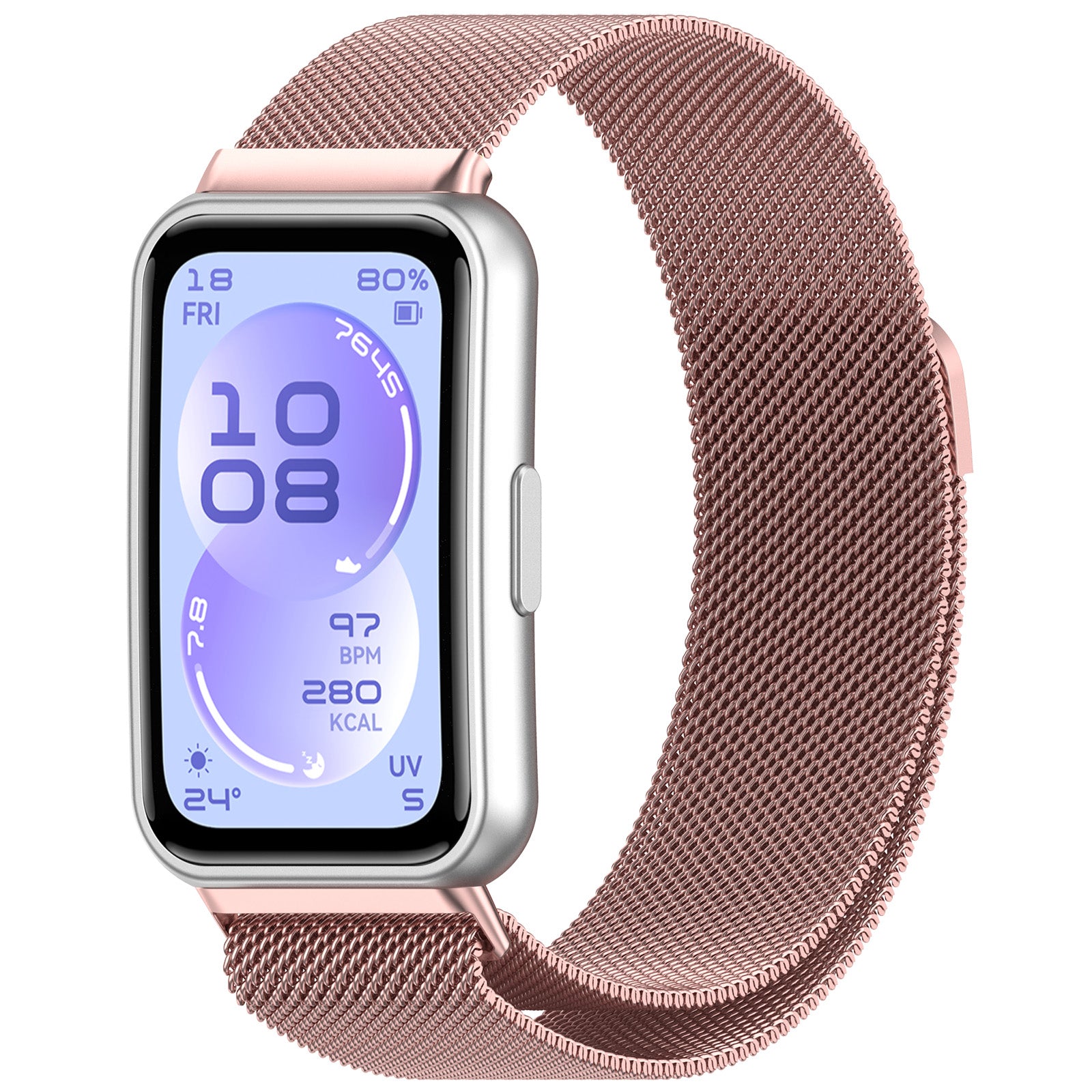 Bracelet milanais Huawei Band 11 (rose)