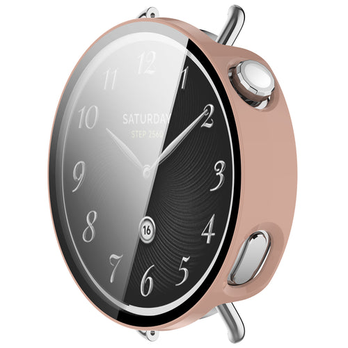 Coque PC avec verre Xiaomi Watch S4 - 41mm (rose)
