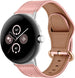 Bracelet cuir à maillons Google Pixel Watch 3 - 41mm (rose)