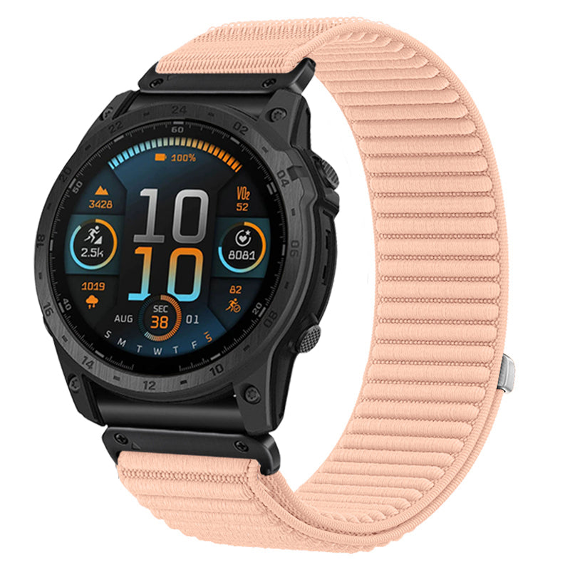 Bracelet nylon ondulé Garmin Approach S70 - 42mm (rose)