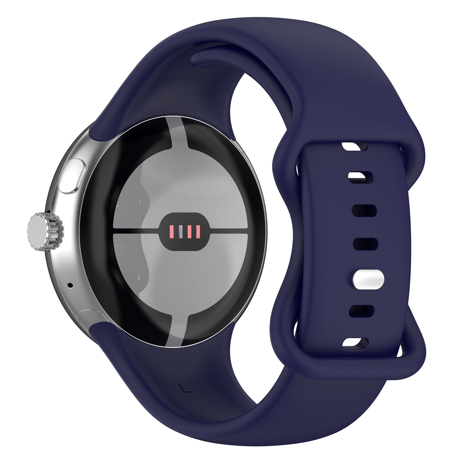 Bracelet silicone classique Google Pixel Watch 4 - 45mm (bleu foncé)