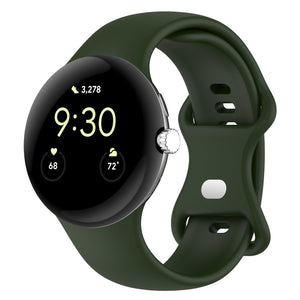 Google Pixel Watch 5 - 41mm Silicone Classic Strap (Dark Green)