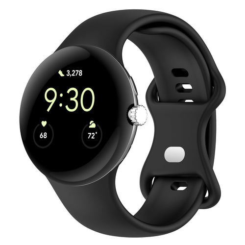 Google Pixel Watch 5 - 45mm Silicone Classic Strap (Black)