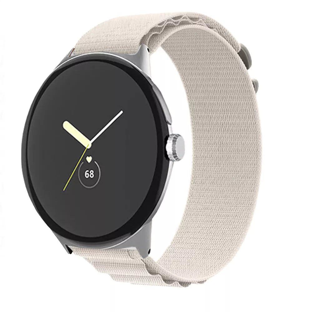 Google Pixel Watch 5 - 41mm Alpine Nylon Strap (Starlight)