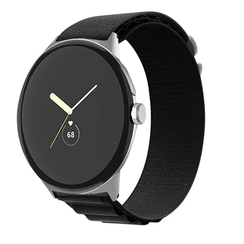 Google Pixel Watch 5 - 45mm Alpine Nylon Strap (Black)