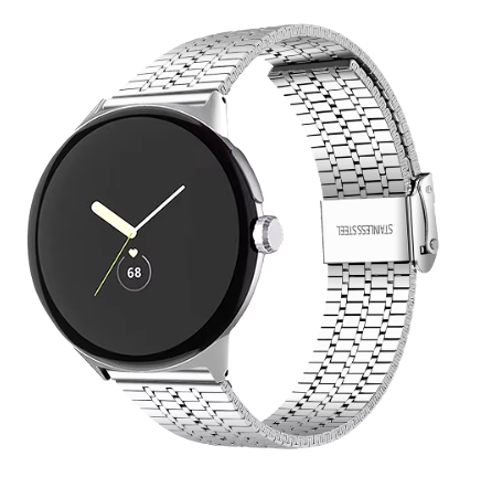 Bracelet acier fin Google Pixel Watch 5 - 45mm (argent)