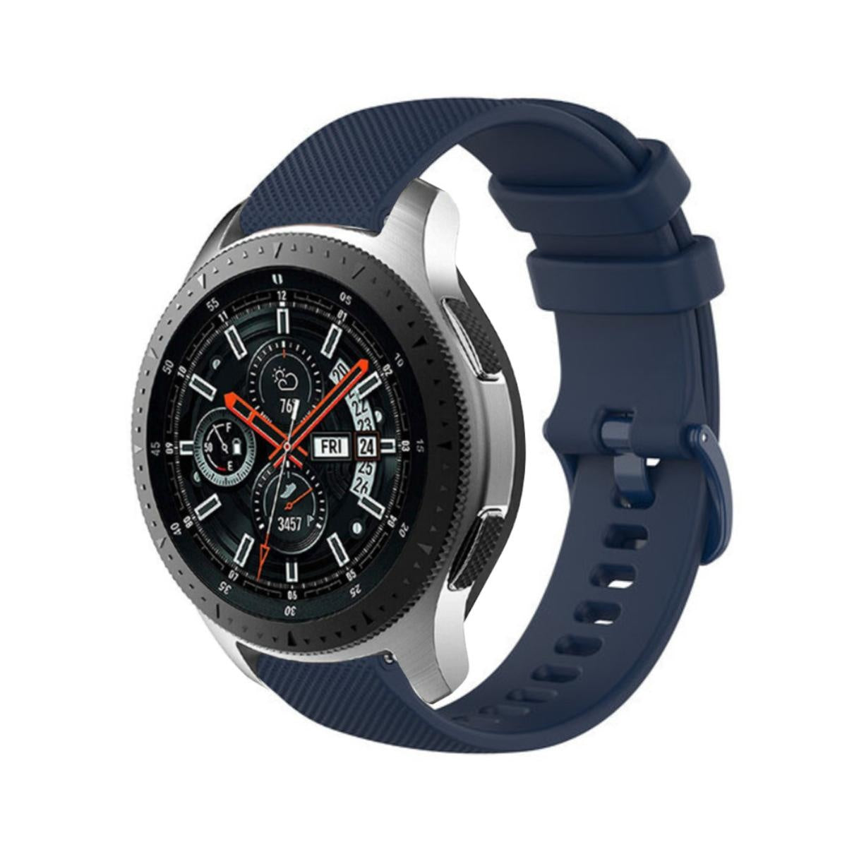 Bracelet silicone Premium Samsung Galaxy Watch 46mm (bleu foncé)