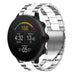Bracelet acier Polar Vantage M (argent/blanc)