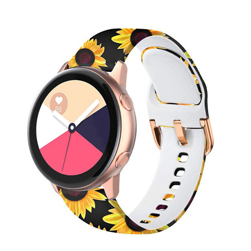 Print Silicone Strap, on a watch, 3/4 front view