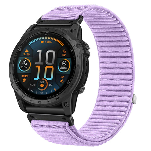 Bracelet nylon ondulé Garmin Instinct E - 40mm (mauve)