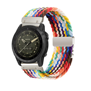 Garmin Fenix 5s Braided Strap P-Buckle (Rainbow)