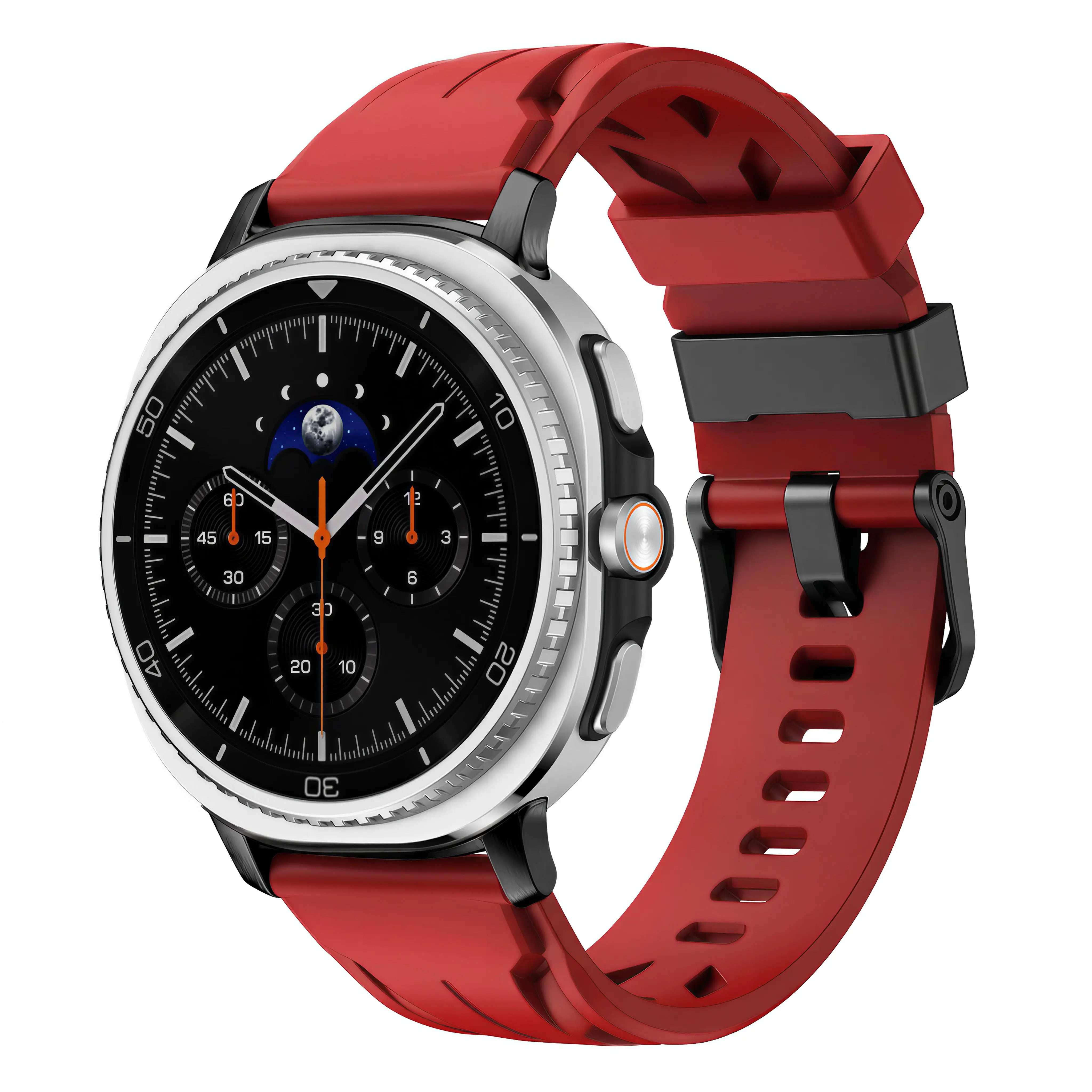 Bracelet silicone race Samsung Galaxy Watch 9 - 44mm (rouge)